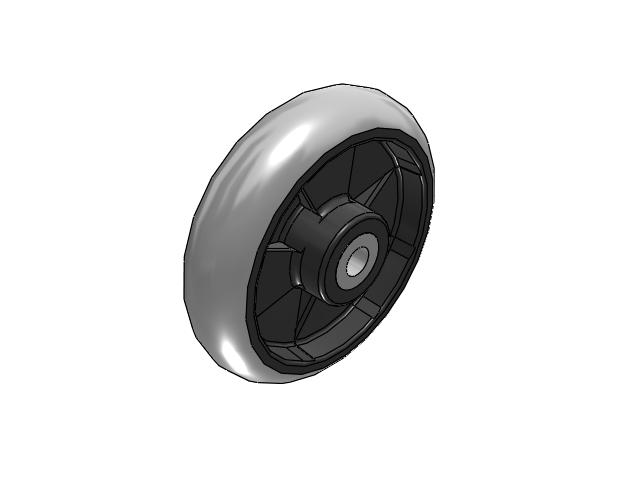 XR X-tra Soft Rubber Wheels 10 x 2-1/2 with Roller Bearing