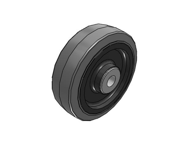 XS X-tra Soft Rubber Wheels 4 x 1-1/4 with Delrin Bearing