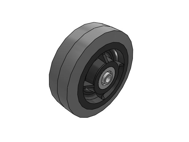 XS X-tra Soft Rubber Wheels 6 x 2 with Precision Ball Bearing