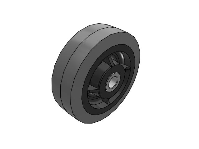 XS X-tra Soft Rubber Wheels 6 x 2 with Delrin Bearing