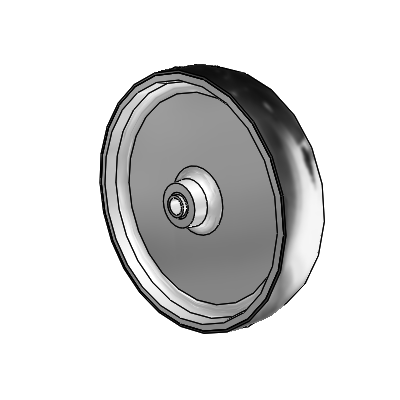 ThermoTech Rubber Aluminum 6 x 1.25 Wheel with Teflon Bearing