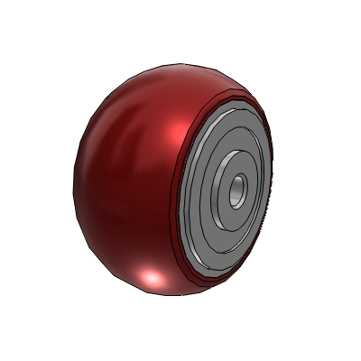 CG-MAX Maroon 6 x 3 Wheel with Precision Ball Bearing
