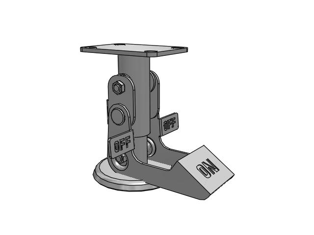 02 Series Floor Locks, 4.26 Retracted Height, 5.32 Extended Height