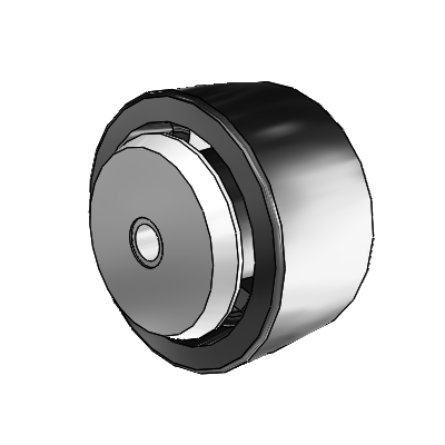 Polyolefin 3 x 1.5 Wheel with Pedestal Precision Ball Bearing