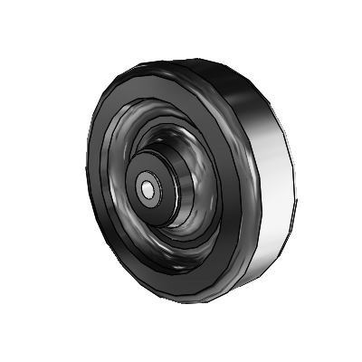 Phenolic Phenolic Resin 5 x 1.5 Wheel with Roller Bearing