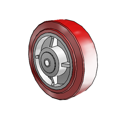 Polyurethane Hi-Tech HI-TECH Polyurethane Polyolefin 5 x 1.5 Wheel with PPBB Bearing