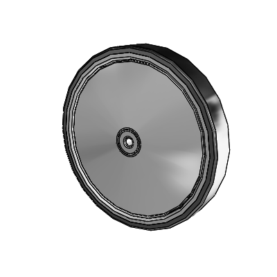 32C Conductive Rubber Natural Solid Rubber Steel 7.8740 x 1.2598 Wheel with Flanged Ball Bearing