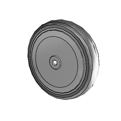 35K Thermoplastic Rubber Thermoplastic Elastomer 5.9055 x 1.2598 Wheel with Precision Ball Bearing