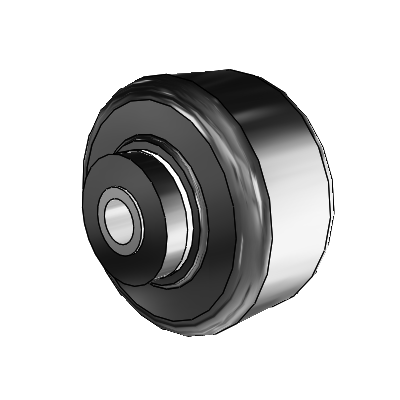 Phenolic Phenolic Resin 3 x 1.5 Wheel with Delrin Bearing