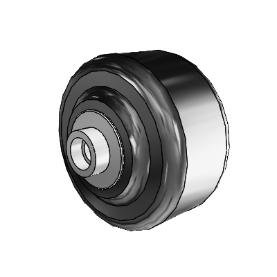 Phenolic Phenolic Resin 3 x 1.5 Wheel with Pedestal Precision Ball Bearing