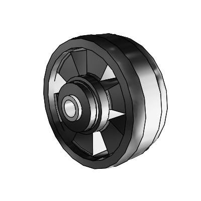 Maxim Thermoplastic Compound 4 x 1.5 Wheel with Roller Bearing