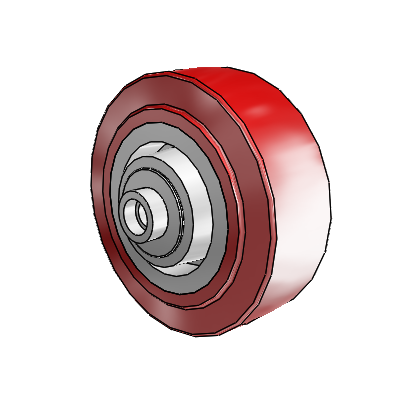 Polyurethane Hi-Tech HI-TECH Polyurethane Polyolefin 4 x 1.5 Wheel with PPBB Bearing