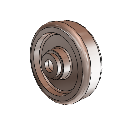 Thermo Nylon Resin 5 x 1.5 Wheel with Without Bearing