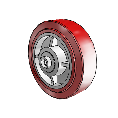 Polyurethane Hi-Tech HI-TECH Polyurethane Polyolefin 5 x 1.5 Wheel with PPBB Bearing