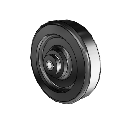 Phenolic Phenolic Resin 6 x 1.5 Wheel with Delrin Bearing