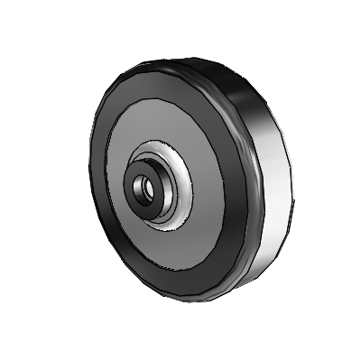 Phenolic Phenolic Resin 6 x 1.5 Wheel with Roller Bearing