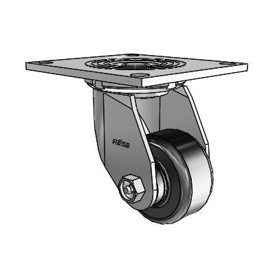 4 Series 1 1/2" Casters Top Plate Swivel Zinc with 3 x 1.5 Phenolic Wheel