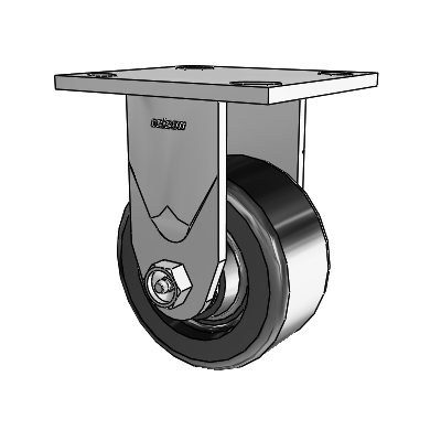 4 Series 2 Inch Wide Casters Top Plate Rigid with 4 x 2 Phenolic Wheel