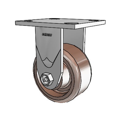 4 Series 2 Inch Wide Casters Top Plate Rigid with 4 x 2 Thermo Wheel