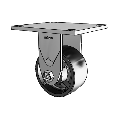 4 Series 2 Inch Wide Casters Top Plate Rigid with 4 x 2 Polyolefin Wheel
