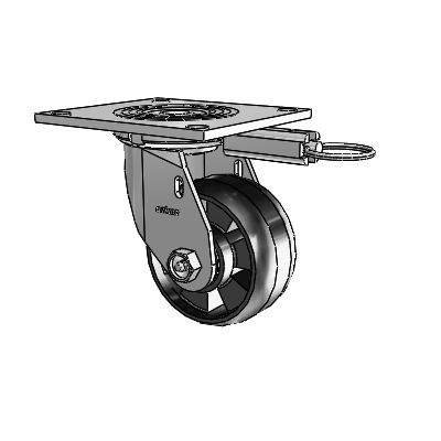 4 Series 2 Inch Wide Top Plate Swivel Caster Caster with 4 x 2 Maxim Wheel