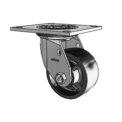 4 Series 2 Inch Wide Top Plate Swivel Caster Caster with 4 x 2 Polyolefin Wheel