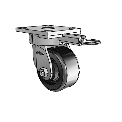 4 Series Kingpinless Casters Top Plate Swivel Caster with 4 x 2 Phenolic wheel
