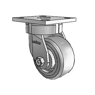 4 Series Kingpinless Casters Top Plate Swivel Caster with 4 x 2 Trans-forma HD (Flat) wheel