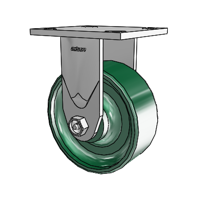 4 Series 2 Inch Wide Casters Top Plate Rigid with 5 x 2 Forged Steel Wheel