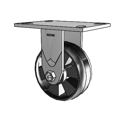 4 Series 2 Inch Wide Casters Top Plate Rigid Caster with 5 x 2 Maxim Wheel