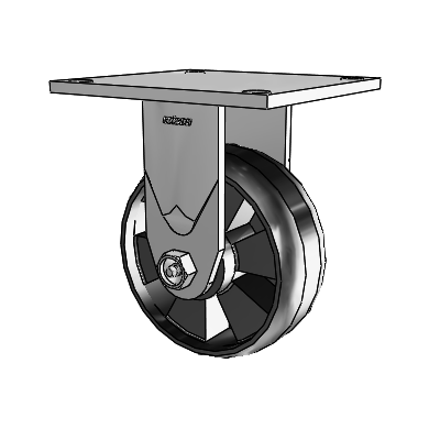 4 Series 2 Inch Wide Casters Top Plate Rigid Caster with 5 x 2 Maxim Wheel