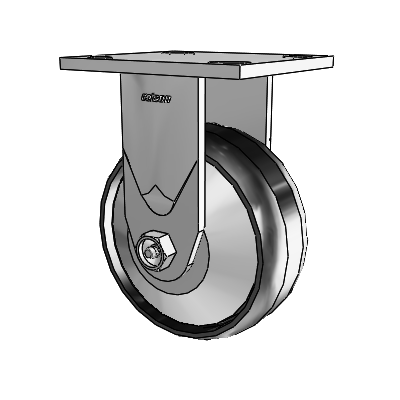 4 Series 2 Inch Wide Casters Top Plate Rigid Caster with 5 x 2 Maxim Wheel