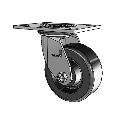 4 Series 2 Inch Wide Top Plate Swivel Caster Caster with 5 x 2 Phenolic Wheel