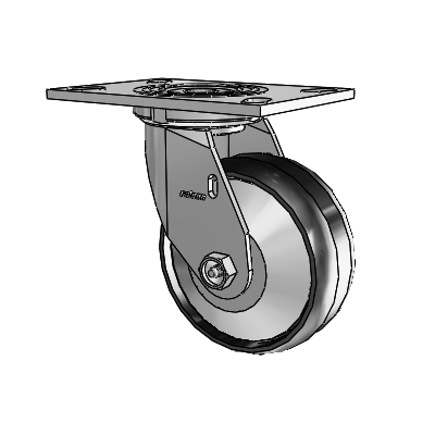 4 Series 2 Inch Wide Top Plate Swivel Caster Caster with 5 x 2 Maxim Wheel