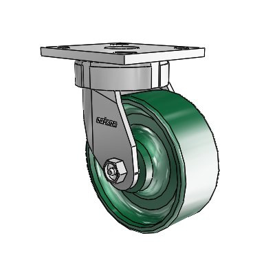 4 Series Kingpinless Casters Top Plate Swivel Caster with 5 x 2 Forged Steel wheel