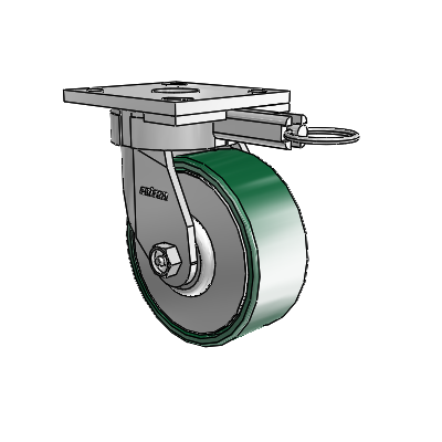4 Series Kingpinless Casters Top Plate Swivel Caster with 5 x 2 Forged Steel wheel
