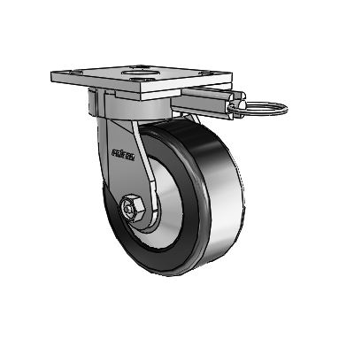 4 Series Kingpinless Casters Top Plate Swivel Caster with 5 x 2 Phenolic wheel