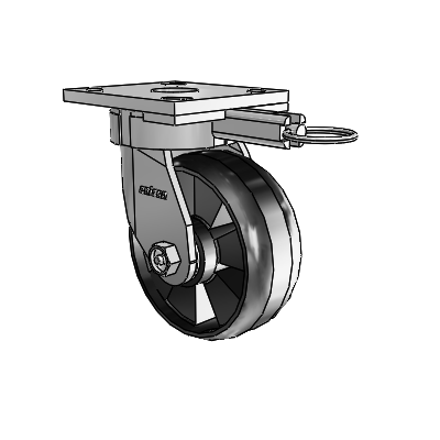 4 Series Kingpinless Casters Top Plate Swivel Caster with 5 x 2 Maxim wheel
