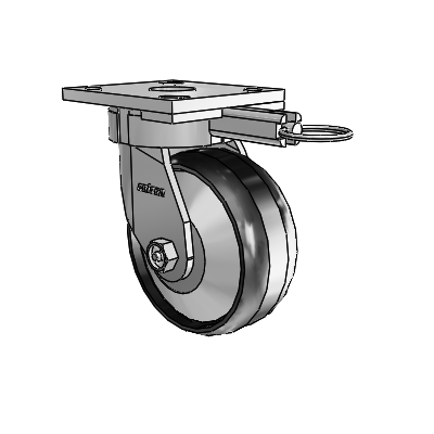 4 Series Kingpinless Casters Top Plate Swivel Caster with 5 x 2 Maxim wheel