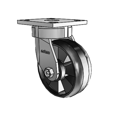 4 Series Kingpinless Casters Top Plate Swivel Caster with 5 x 2 Maxim wheel