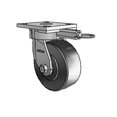 4 Series Kingpinless Casters Top Plate Swivel Caster with 5 x 2 Commander HD wheel