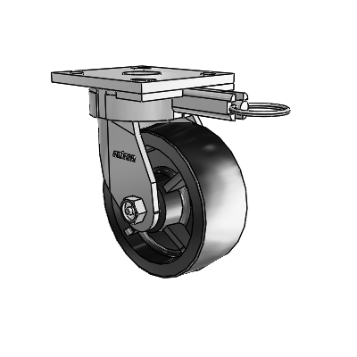 4 Series Kingpinless Casters Top Plate Swivel Caster with 5 x 2 Polyolefin wheel