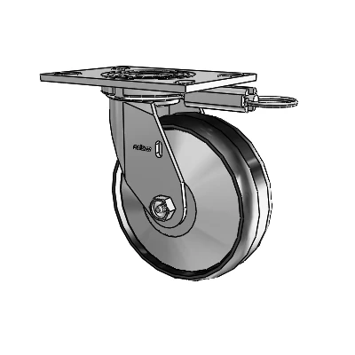 4 Series 2 Inch Wide Top Plate Swivel Caster Caster with 6 x 2 Maxim Wheel