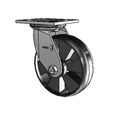 4 Series 2 Inch Wide Top Plate Swivel Caster Caster with 6 x 2 Maxim Wheel