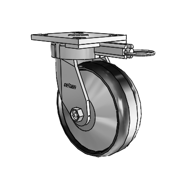 4 Series Kingpinless Casters Top Plate Swivel Caster with 6 x 2 Maxim wheel