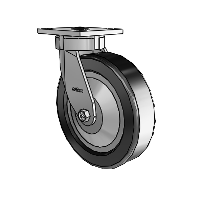 4 Series Kingpinless Casters Top Plate Swivel Caster with 8 x 2 Phenolic wheel