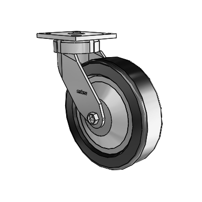 4 Series Kingpinless Casters Top Plate Swivel Caster with 8 x 2 Phenolic wheel