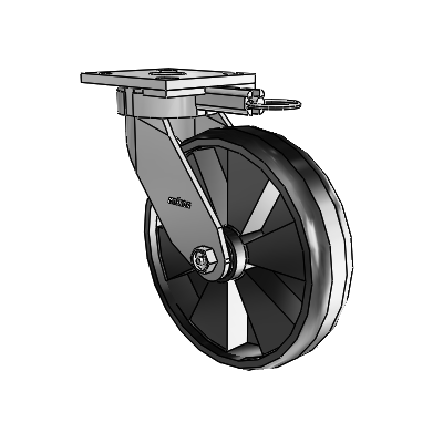 4 Series Kingpinless Casters Top Plate Swivel Caster with 8 x 2 Maxim wheel
