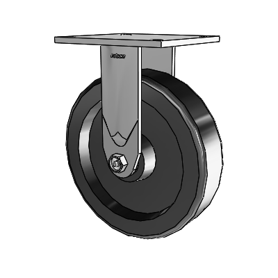 4 Series 2 Inch Wide Casters Top Plate Rigid with 8 x 2 Phenolic Wheel