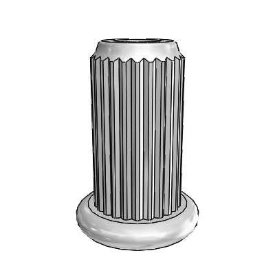 Polyethylene Grey Round Tube Sockets